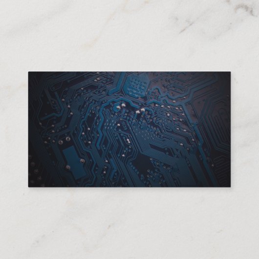 Modern Tech Logo Microchip 名刺 (裏面)
