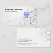 Modern Tech Networking Background 名刺 (正面/裏面)