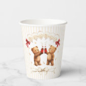 modern Teddy Bear Pop Baby Shower  紙コップ (裏面)