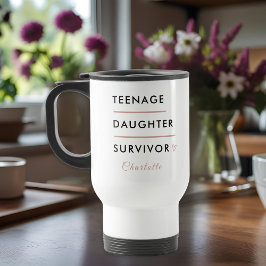 Modern Teen Daughter Survivor Personalized トラベルマグ