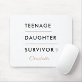Modern Teen Daughter Survivor Personalized マウスパッド (マウス)