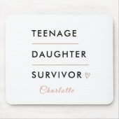 Modern Teen Daughter Survivor Personalized マウスパッド (正面)