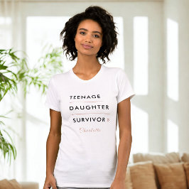 Modern Teen Daughter Survivor Personalized Tシャツ