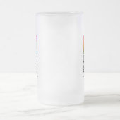 Modern Template Your Custom Logo QR Code フロストグラスビールジョッキ (中央)