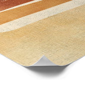 Modern Terracotta Abstract Art for Neutral Decor ポスター (角)