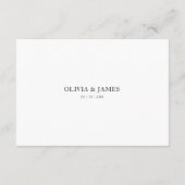 Modern Terracotta Burnt Orange Wedding Timeline エンクロージャーカード (裏面)