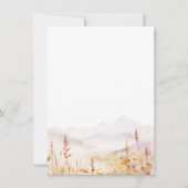 Modern Terracotta Fall Wedding QR Code Details ノートカード (裏面)