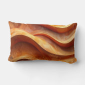 Modern Terracotta Sculptural Sandstone Pillow ランバークッション (裏面)