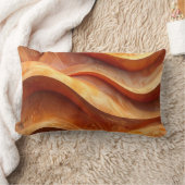Modern Terracotta Sculptural Sandstone Pillow ランバークッション (ブランケット)