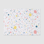Modern Terrazzo Confetti Dots Pattern Pastel 薄葉紙 (正面)
