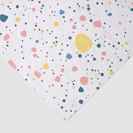 Modern Terrazzo Confetti Dots Pattern Pastel 薄葉紙 (詳細)