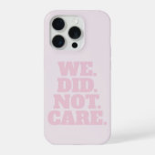 Modern Text Statement | Typography Pink Text  iPhoneケース (裏面)