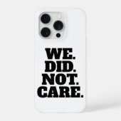 Modern Text Statement | Typography White Text iPhoneケース (裏面)