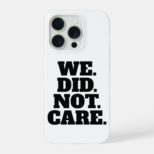 Modern Text Statement | Typography White Text iPhoneケース (裏面)