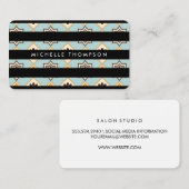 Modern Textile with Stripes 名刺 (正面/裏面)