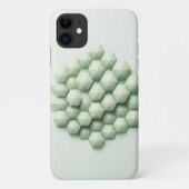 Modern Textured Geometric Hexagons - Elegant Mint  Case-Mate iPhoneケース (裏面)