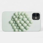 Modern Textured Geometric Hexagons - Elegant Mint Case-Mate iPhoneケース (裏面(横))