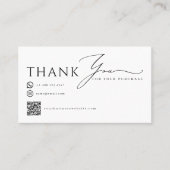 Modern Thank You Business Promotional Contact 名刺 (正面)