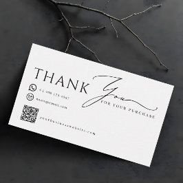 Modern Thank You Business Promotional Contact 名刺