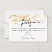 Modern Thank You Card For Retirement Gifts (正面)