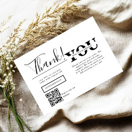 Modern Thank You For Shopping Small Branding サンキューカード