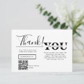 Modern Thank You For Shopping Small Branding サンキューカード (スタンド正面)