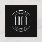 Modern thank you for your order simple logo スクエア名刺 (正面)