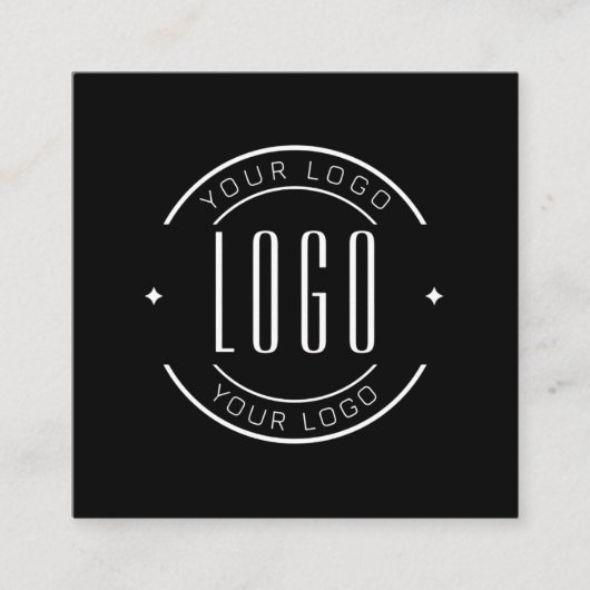 Modern thank you for your order simple logo スクエア名刺 (正面)