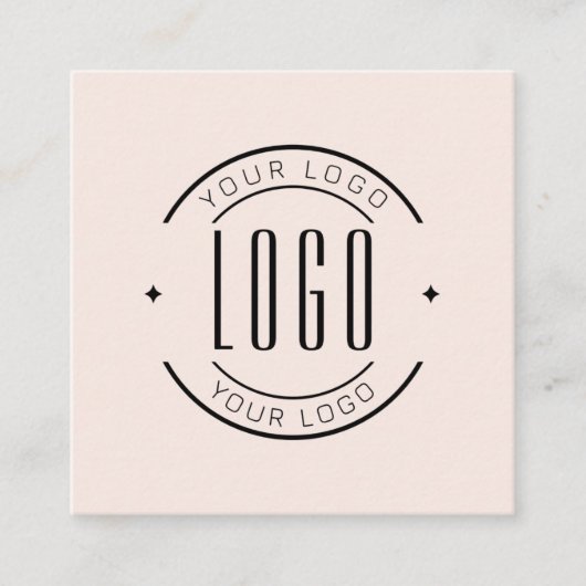 Modern thank you for your order simple logo スクエア名刺 (正面)