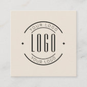 Modern thank you for your order simple logo スクエア名刺 (正面)