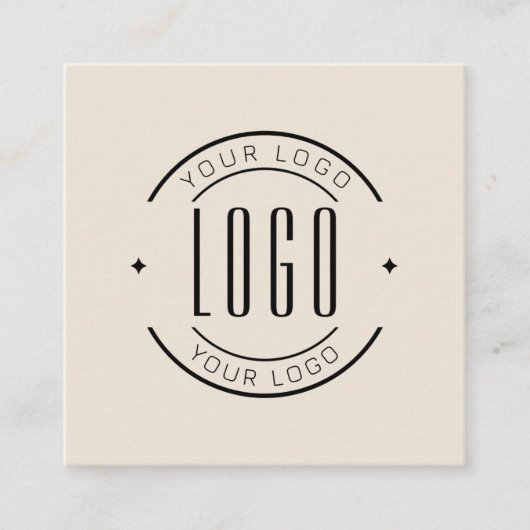 Modern thank you for your order simple logo スクエア名刺 (正面)