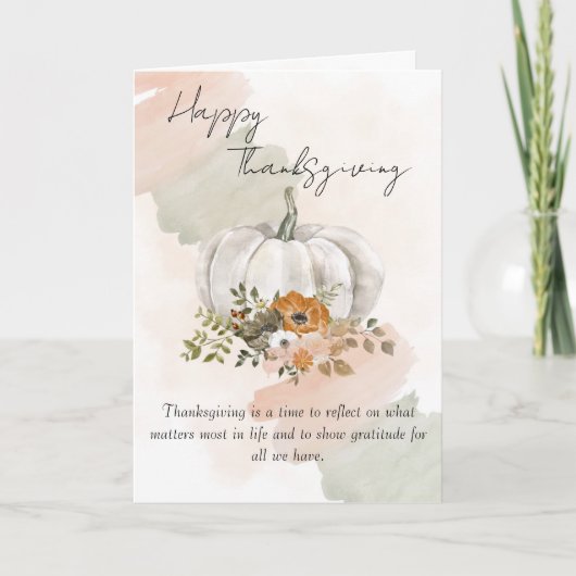 Modern Thanksgiving カード (正面)