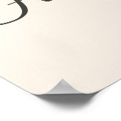 Modern "The Homebody Club" Neutral Beige ポスター (角)