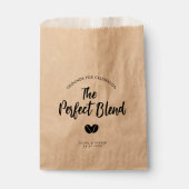 Modern The Perfect Blend Coffee Beans Wedding フェイバーバッグ (正面)