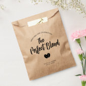 Modern The Perfect Blend Coffee Beans Wedding フェイバーバッグ (封をした状態)