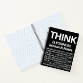 Modern Think Research Notes Black & White Writer ノートブック (内部)