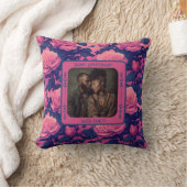 Modern Thoughtful Photo Throw Pillow For Spouse クッション (ブランケット)