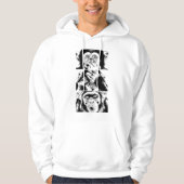 Modern Three Wise Monkeys Graphic T-Shirt  パーカ (正面)