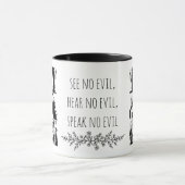 Modern Three Wise Monkeys Graphic T-Shirt  マグカップ (中央)