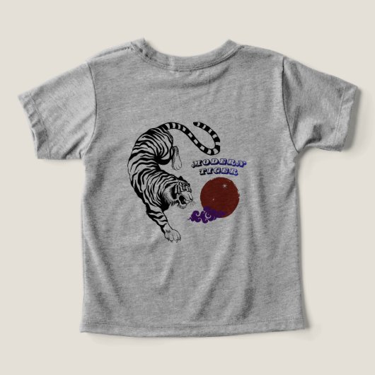 Modern Tiger Graphic Art (デザイン裏面)