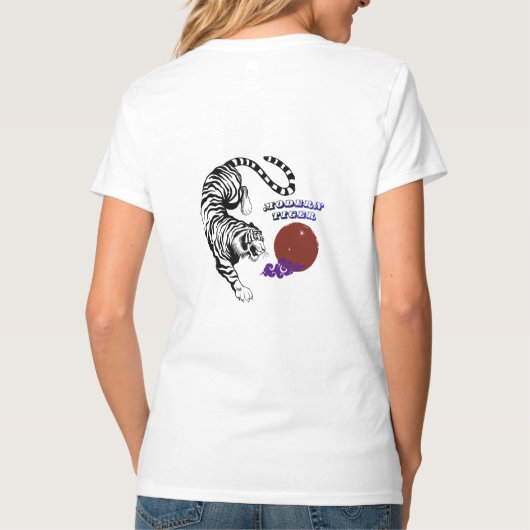 Modern Tiger Graphic Art Tシャツ (裏面)
