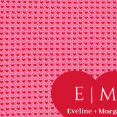 Modern Timeless Love Hearts Personalized Valentine シェルパブランケット