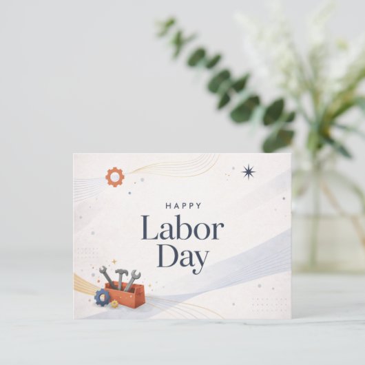 Modern Toolbox Happy Labor Day シーズンポストカード (スタンド正面)
