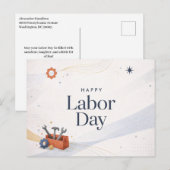 Modern Toolbox Happy Labor Day シーズンポストカード (正面/裏面)