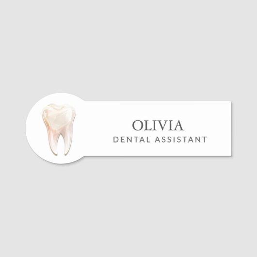 Modern Tooth Dental Assistant 名札 (正面)