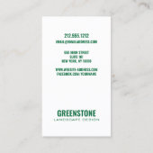 Modern Topography Landscape Design 名刺 (裏面)