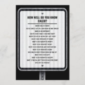 Modern traffic sign quiz party game 招待状 (正面)