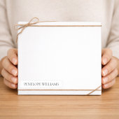 Modern Transparent Business Label – Custom Text シール