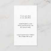 Modern Tree Life Coach Green Business Card 名刺 (裏面)