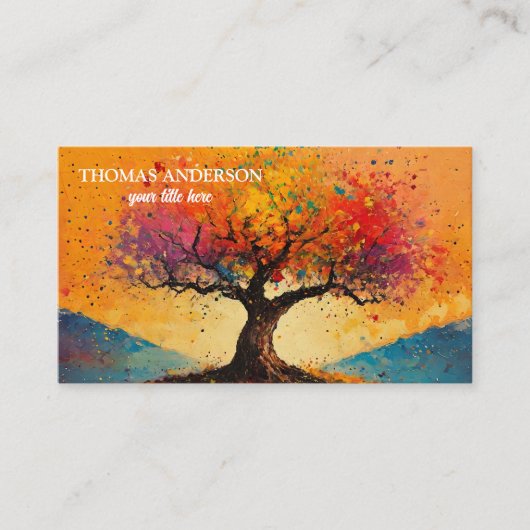 Modern Tree of Life Wellness Life Coach 名刺 (正面)